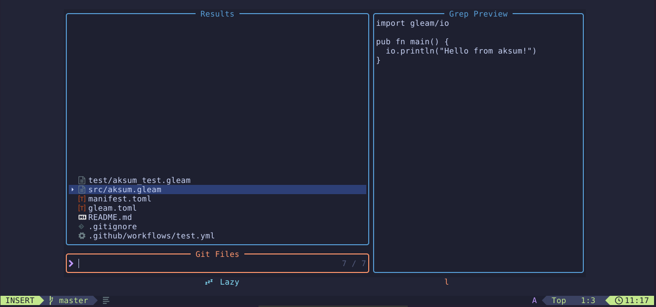 Neovim untuk Gleam tanpa syntax highlighting